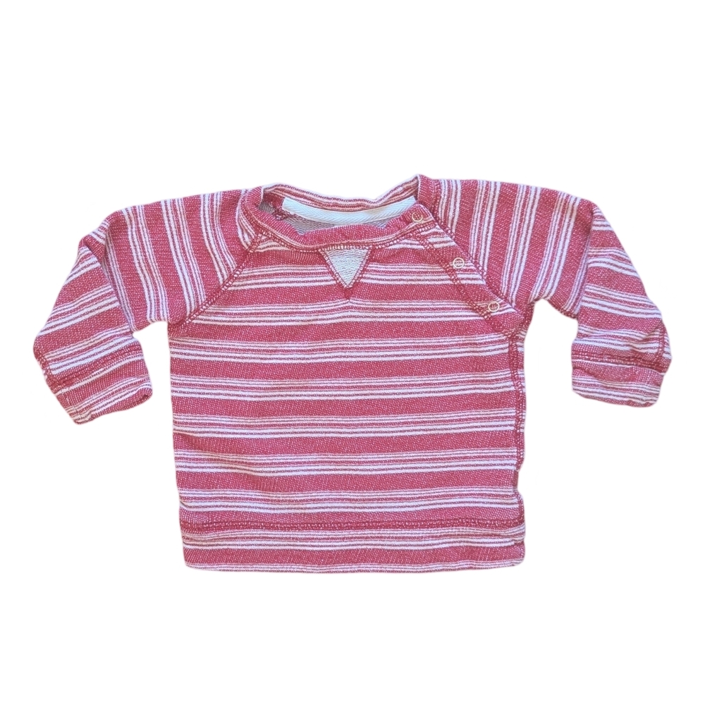 Tucker + Tate Red Knit Striped Top - Size 9M